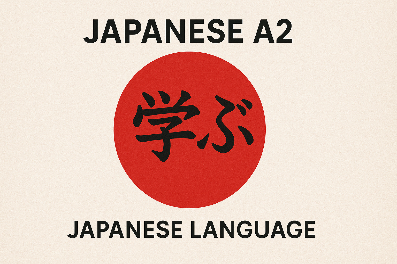 Japanense Language - A2 Level